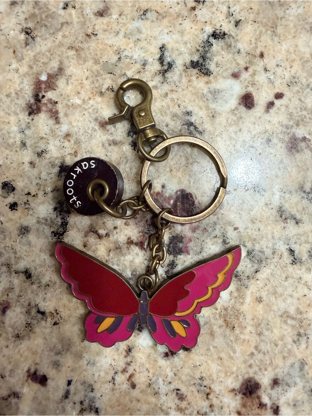 Sakroots Butterfly Enamel Keychain/Bag Charm